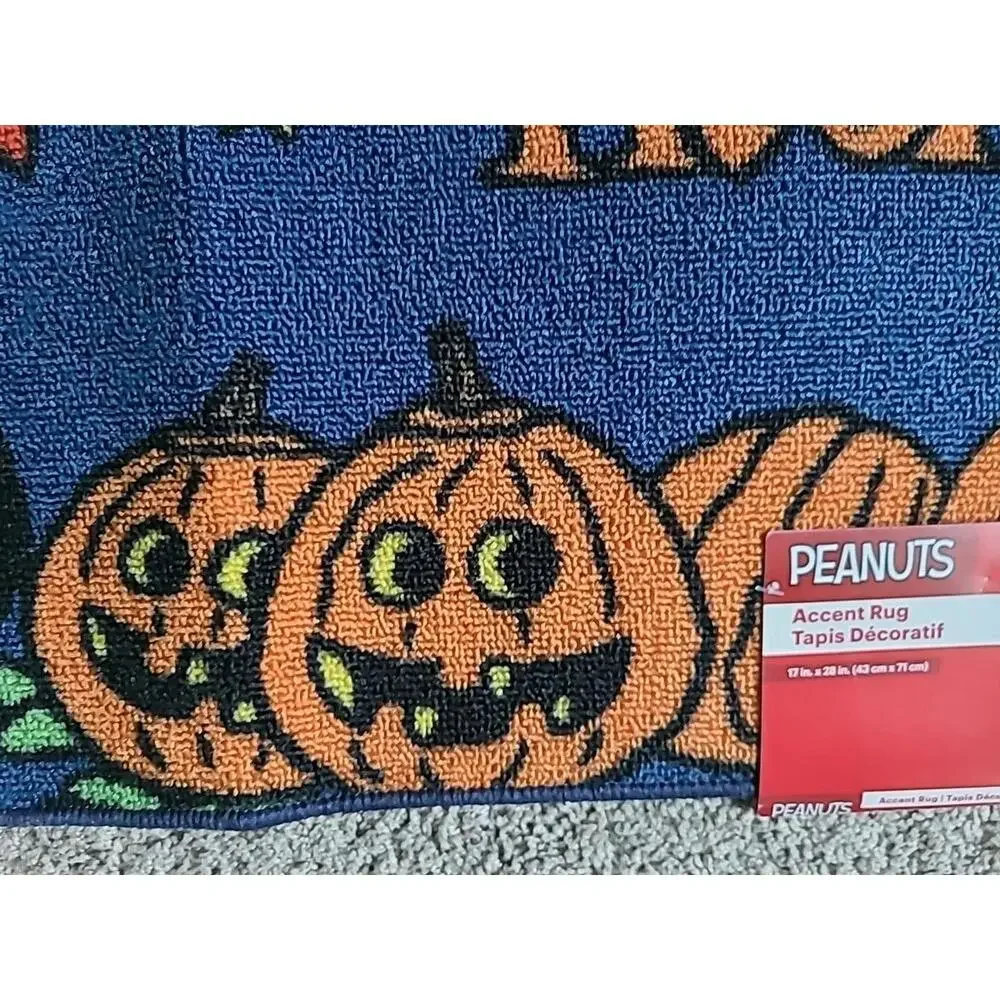 17 In By 28-in Peanuts Accent Rug  Woodstock And Snoopy Dressed Up As Dracula